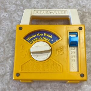 (2/$25) vintage fisher price wish upon a star music player